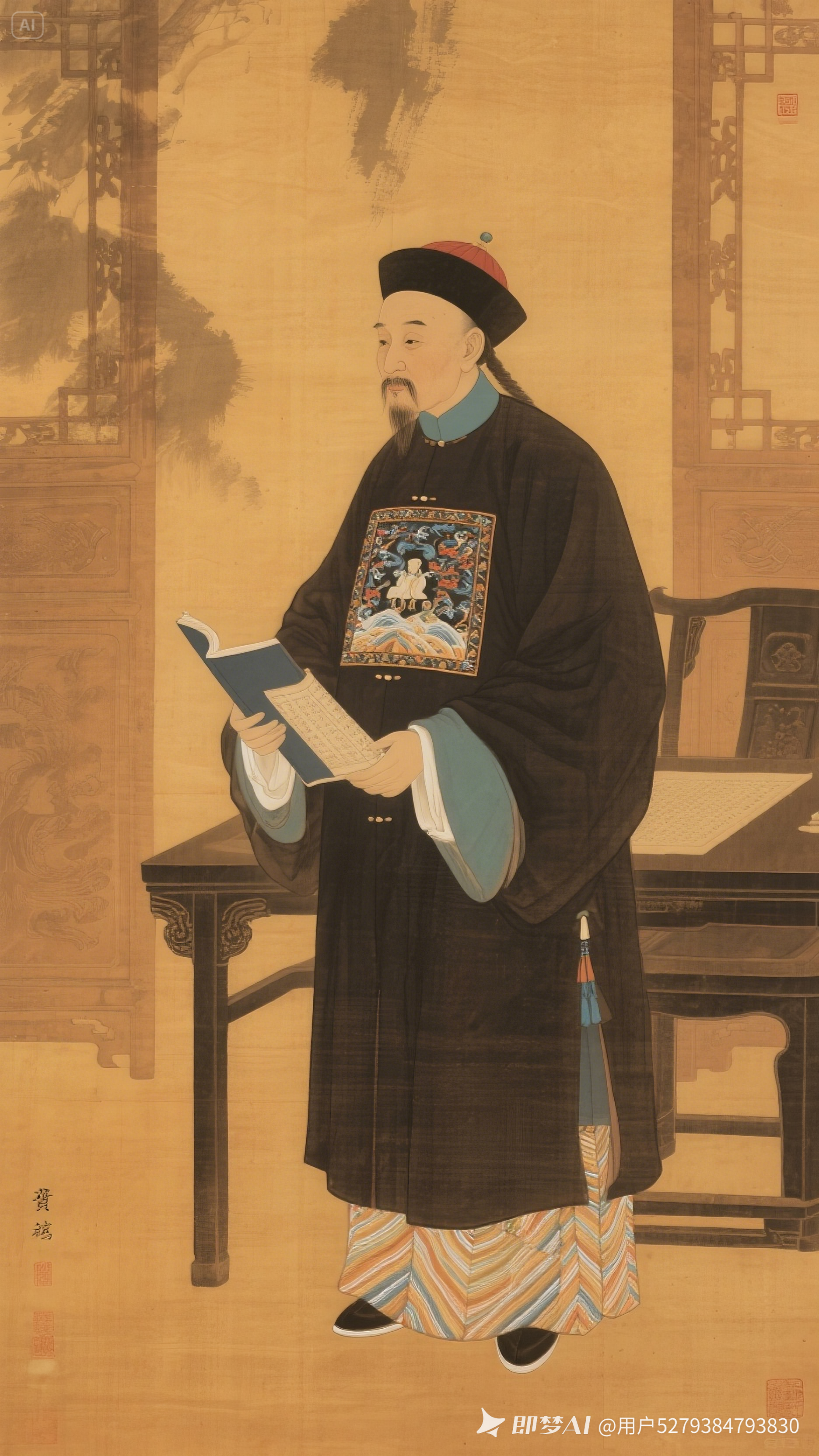 曾国藩像 - 晚清中兴名臣曾国藩肖像